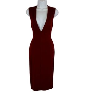 Lulus  Deep V-Neck Red Dress